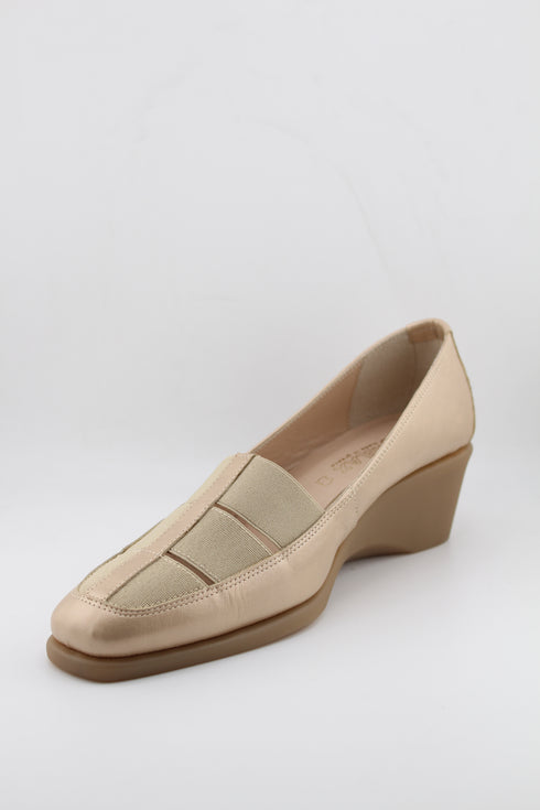 DFC Relax Leather Wedge Loafer Shoes